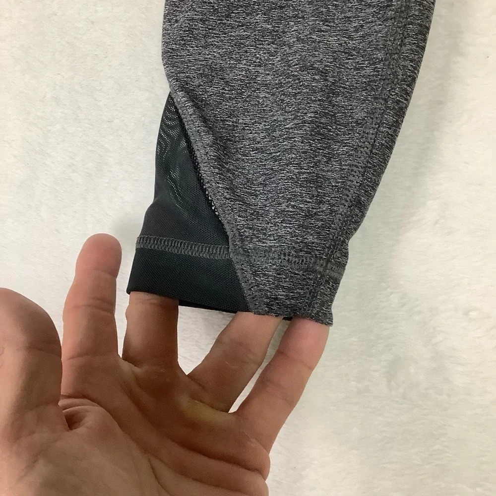 Lululemon Inspire Tight II Sz 4 Heathered Black / Boom Juice / Deep Coal